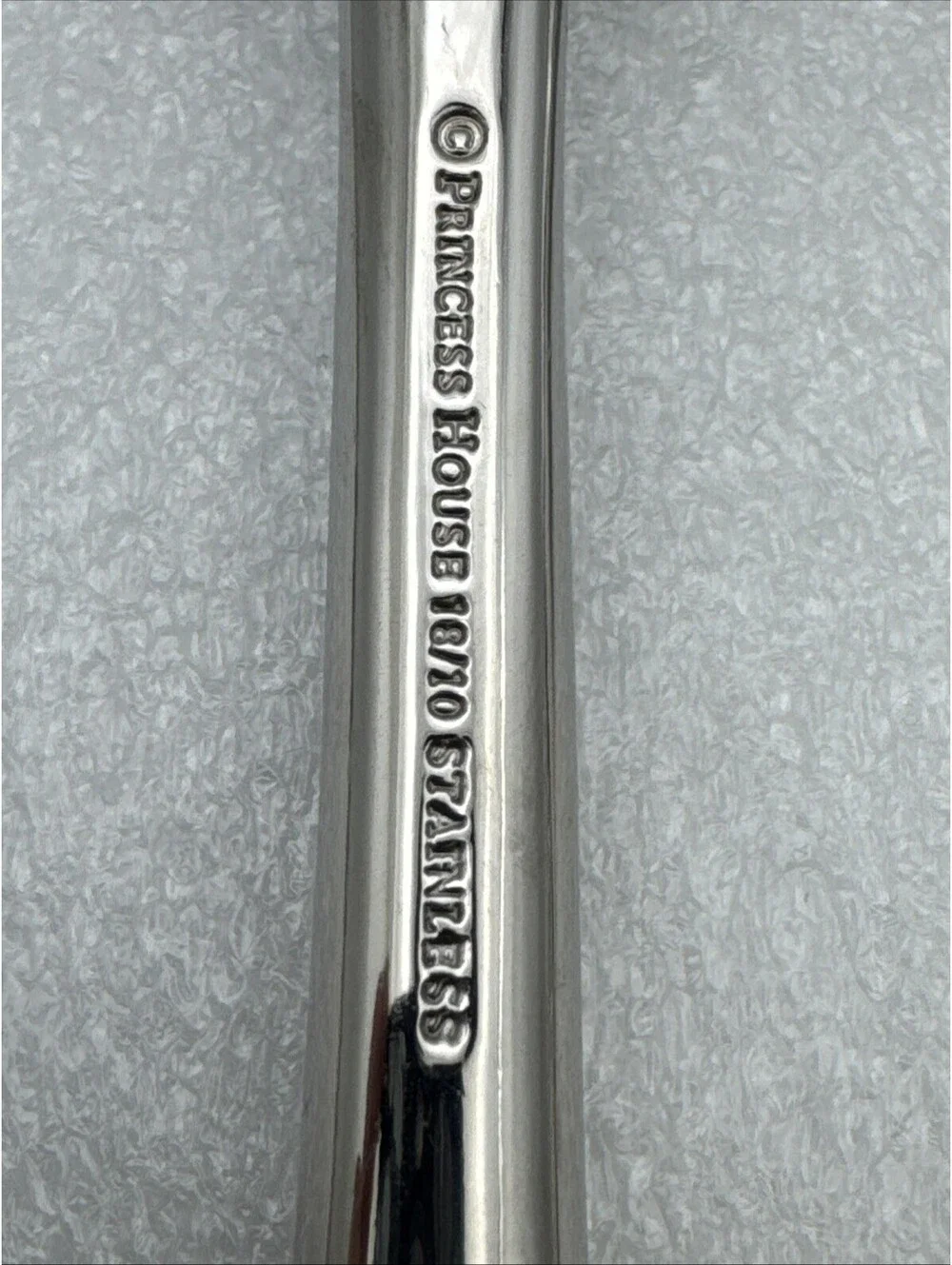 Princess House Barrington 18/10 Stainless Set Serving (2) & Slotted (1) Spoons